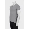 Men's gray T-shirt with logo