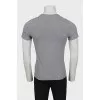 Men's gray T-shirt with logo