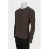 Men's textured knit jumper