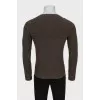 Men's textured knit jumper