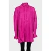 Блуза oversize в принт горох