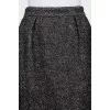 Skirt with a glossy bottom