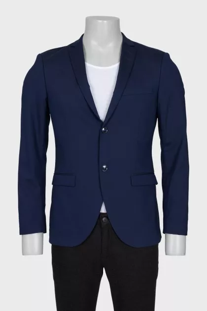 Men's fitted button-down jacket