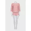 Striped suit with shorts