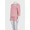 Striped suit with shorts