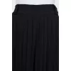 Black pleated culottes