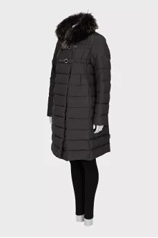 Raccoon fur down jacket