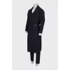 Men's blue wool coat