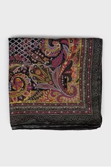 Scarf made of wool and silk