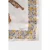 White printed silk scarf