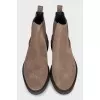 Men's beige suede boots