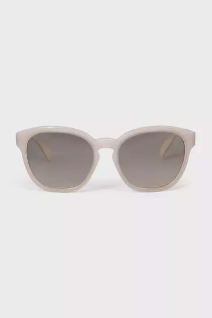 Beige Wayfarer sunglasses