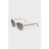 Beige Wayfarer sunglasses