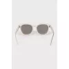 Beige Wayfarer sunglasses