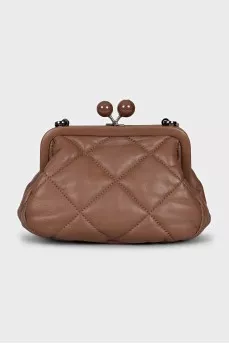 Brown crossbody with chain