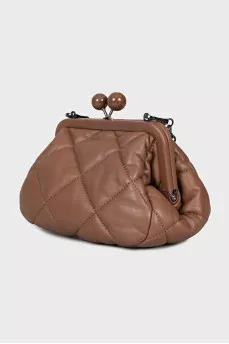 Brown crossbody with chain