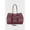 Bel Air Carry All bag in burgundy
