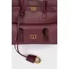 Bel Air Carry All bag in burgundy
