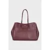 Bel Air Carry All bag in burgundy