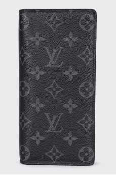 Men's wallet with a signature monogram