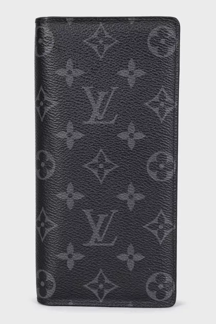 Men's wallet with a signature monogram