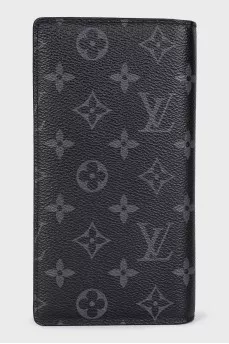 Men's wallet with a signature monogram