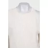 Cashmere sweater with off-the-shoulder cutout