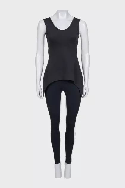 A tracksuit consisting of two tops and leggings