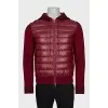 Men's red jacket with a hood