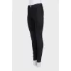 Black mid-rise skinny jeans