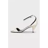 Leather kitten heel sandals