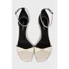 Leather kitten heel sandals