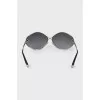 Silver oval gradient glasses