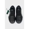 Men's sneakers with a branded patch and print