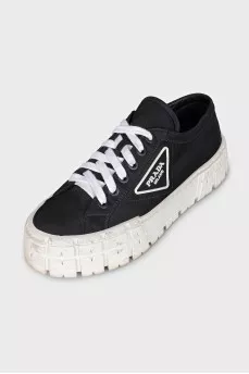 Текстильні чорні кеди Wheel Re-Nylon