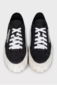Текстильні чорні кеди Wheel Re-Nylon