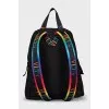 Men's textile backpack with logo