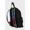 Men's textile backpack with logo