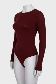 Red long sleeve bodysuit