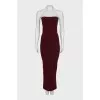 Red bodycon dress