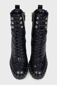 Шкіряні ботильйони Rockstud