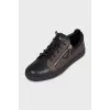 Men's sneakers with a relief pattern