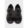 Men's sneakers with a relief pattern
