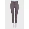 Fioletovіe trousers from wool in print