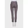 Fioletovіe trousers from wool in print