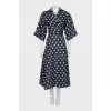 Satin wrap dress