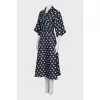 Satin wrap dress