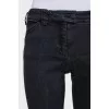 Mid-rise grey skinny jeans