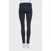 Mid-rise grey skinny jeans