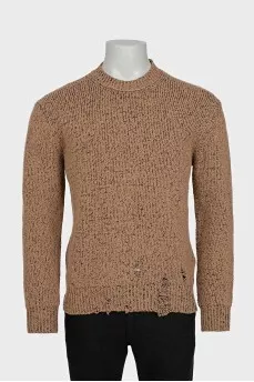 Men's knitted sweater with tag